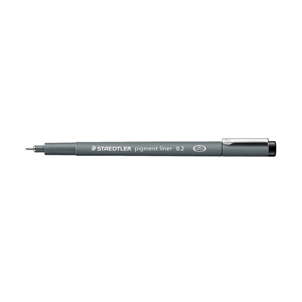 Staedtler Lumocolor 308 feutre à pointe fine (0,2 mm) - noir 30802-9 209631 - 1