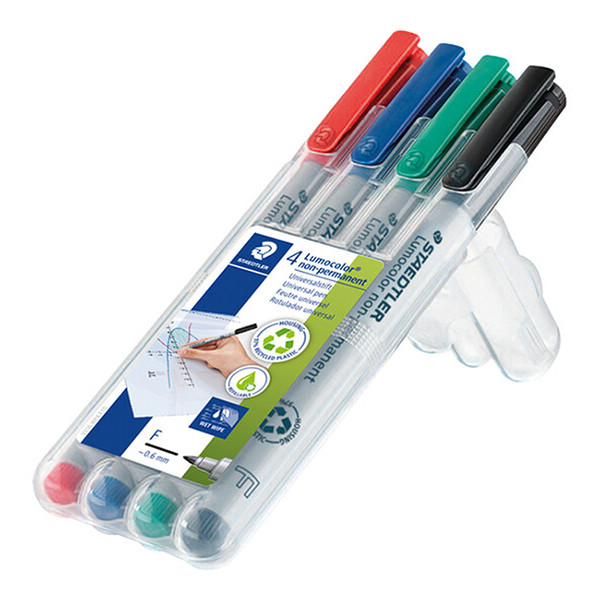 Staedtler Lumocolor 316 ensemble de marqueurs non permanents (4 pièces) 316WP4 209530 - 2