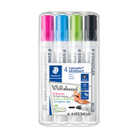 Staedtler Lumocolor 351 marqueur pour tableau blanc 4 pièces (2 mm ogive) - couleurs assorties 351WP4-1 209621