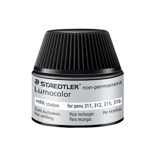 Staedtler Lumocolor recharge non permanente noire 48715-9 209531 - 1