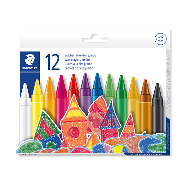 Staedtler Noris craie à la cire super jumbo (12 pièces) 22912C12 209654 - 1