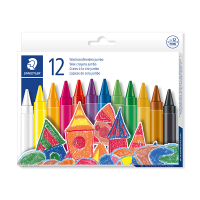 Staedtler Noris craie à la cire super jumbo (12 pièces) 22912C12 209654