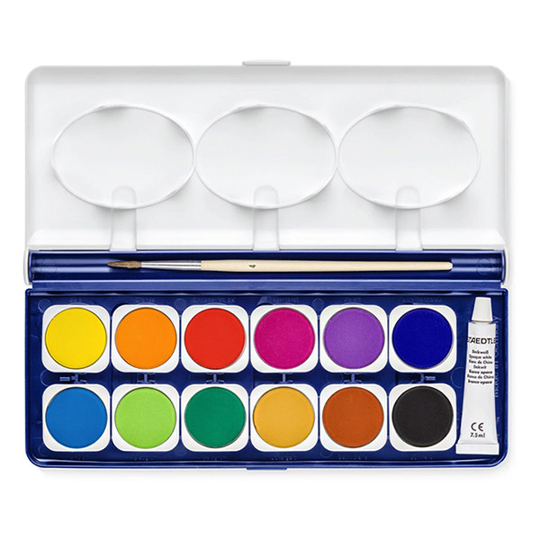 Staedtler Noris peinture aquarelle (12 couleurs) 888NC12 209594 - 2