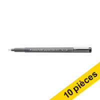 Offre : 10x Staedtler Lumocolor 308 feutre à pointe fine (0,3 mm) - noir