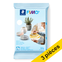 Offre : 3x Fimo air pâte à modeler 500 g - 0 blanc