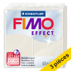 Offre : 3x Fimo effect pâte à modeler 57g - 08 nacre métallique 424694 - 1