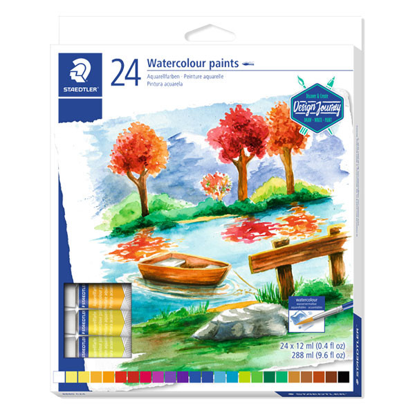 Staedtler ensemble d'aquarelles (24 couleurs) 8880C24 209593 - 1