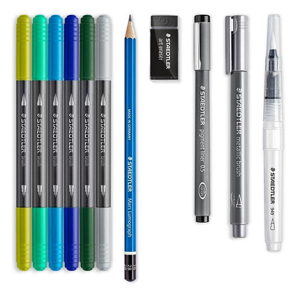 Staedtler mixed set aquarelle et lettrage à la main 613001-2 209644 - 2