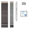 Staedtler mixed set de crayons fusain 61100C 209642 - 2