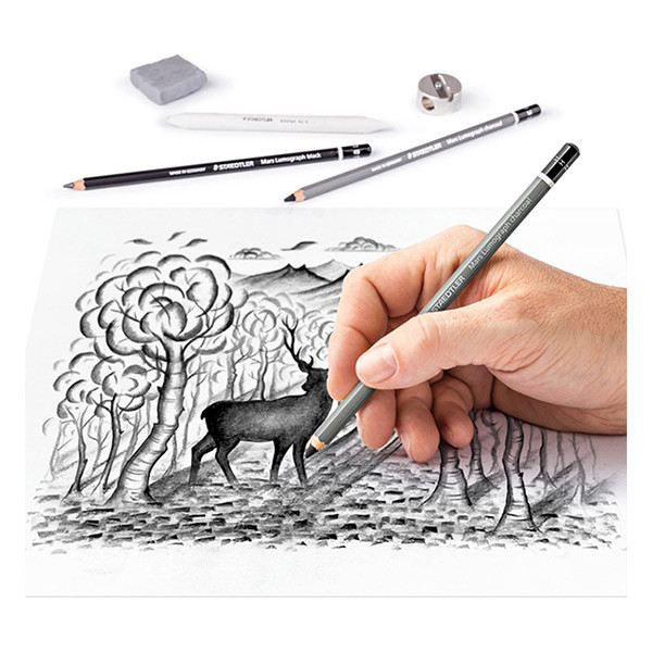 Staedtler mixed set de crayons fusain 61100C 209642 - 3