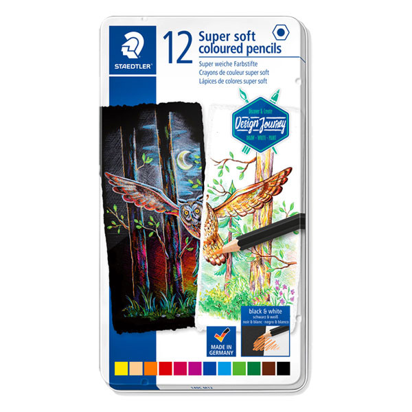 Staedtler super soft crayons de couleur (12 pièces) 149CM12 209567 - 1