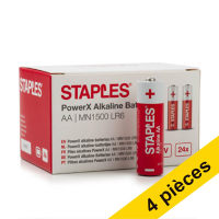 Offre : 4x Staples PowerX MN1500 Penlite piles AA 24 pièces 390693