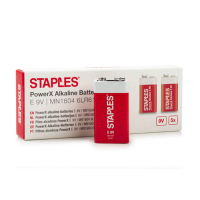 Staples PowerX 6LR61 9 V E-Block pile 5 pièces 390683