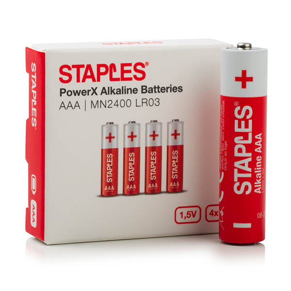 Staples PowerX MN2400 Micro pile AAA (4 pièces) 390687 - 1