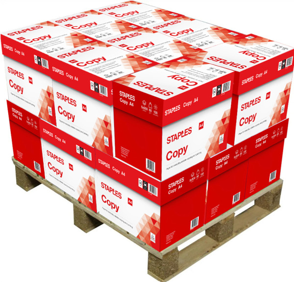 Staples mini palette de papier d'impression 16 boîtes de 2500 feuilles A4 - 80 g/m² 397455 390024 - 1