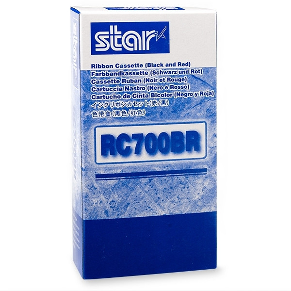 Star RC-700BR ruban encreur noir/rouge (d'origine) RC-700BR 081032 - 1