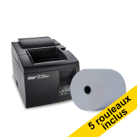 Star TSP143IIU+ imprimante tickets de caisse avec 5 rouleaux de caisse Blue4est 80x80x12 - noir 081053