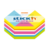 Stick'n Die-Cut hexagon mix fluo 61 x 70 mm (250 feuilles)