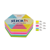 Stick'n Die-Cut hexagon mix fluo 61 x 70 mm (250 feuilles) 21827 201733 - 2