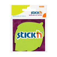 Stick'n Die-Cut notes form feuille 70 x 70 mm (50 feuilles) - vert fluo 21180 201843
