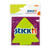 Stick'n Die-Cut notes forme arbre 70 x 70 mm (50 feuilles) - vert fluo 21592 201847