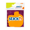 Stick'n Die-Cut notes forme pouce 70 x 70 mm (50 feuilles) - orange fluo 21178 201842 - 1
