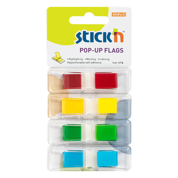 Stick'n index étroits assortis 45 x 12 mm (4 x 35 onglets) 26020 400890 - 1