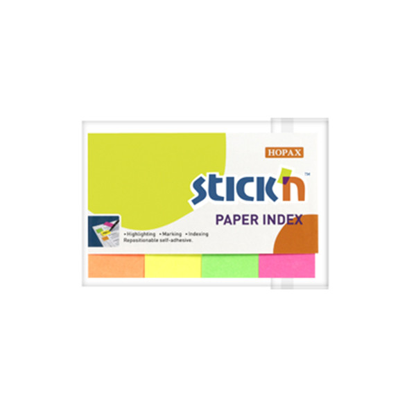 Stick'n index avec 4 couleurs de base 20 x 50 mm (200 onglets) 21205 201709 - 1