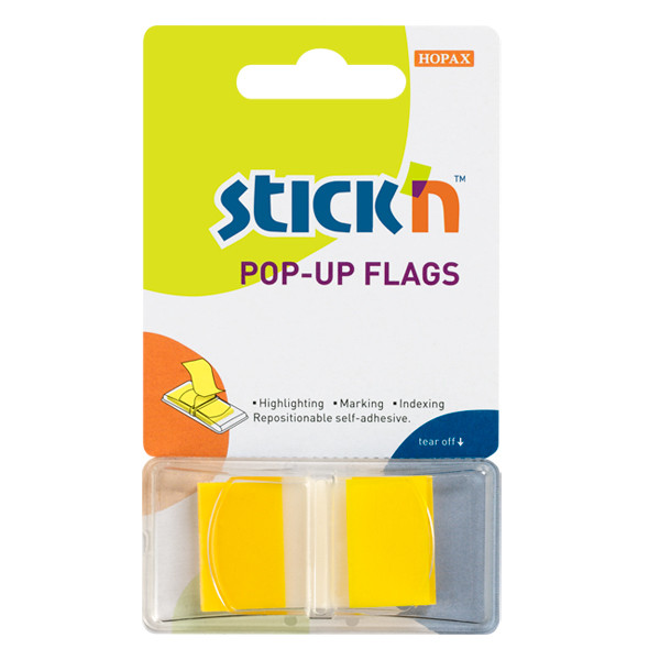 Stick'n index classiques 45 x 25 mm (50 onglets) - jaune 26022 400892 - 1