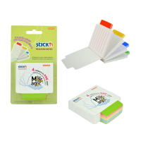 Stick'n marque-pages lignés 70,2 x 70,2 mm (100 feuilles) - couleurs variées 21559 201747