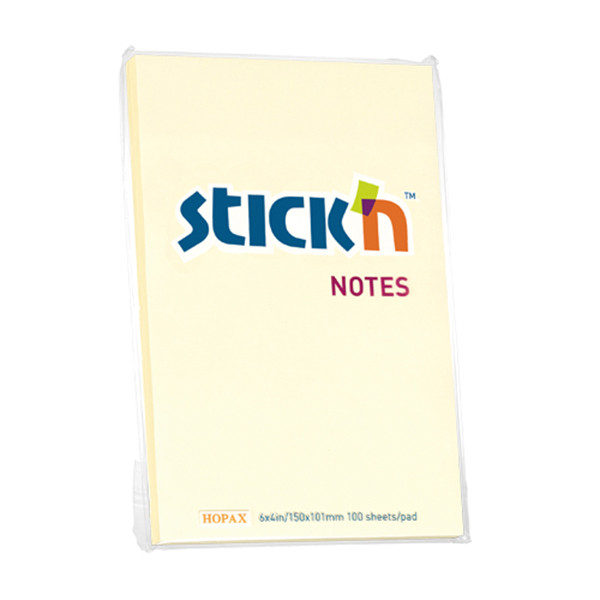 Stick'n notes 152 x 102 mm - jaune pastel 21014 201713 - 1