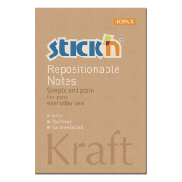 Stick'n notes autocollantes kraft 51 x 76 mm 21638 400882