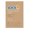 Stick'n notes autocollantes kraft 51 x 76 mm