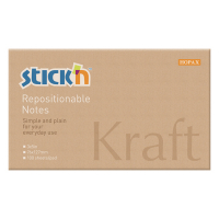 Stick'n notes autocollantes kraft 76 x 127 mm 21640 400884