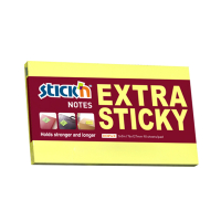 Stick'n notes extra collantes 76 x 127 mm - jaune fluo 21674 201705