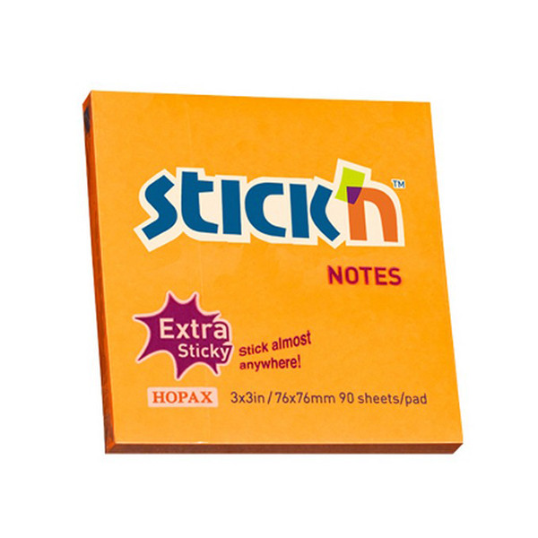 Stick'n notes extra collantes 76 x 76 mm - orange 21499 201703 - 1