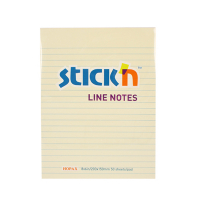 Stick'n notes lignées 203 x 152 mm - jaune pastel 21038 404015