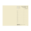 Success Junior agenda journalier avec répartition par demi-heure 2026 recharge (1 jour par page) 4 langues - crème 262580 - 2