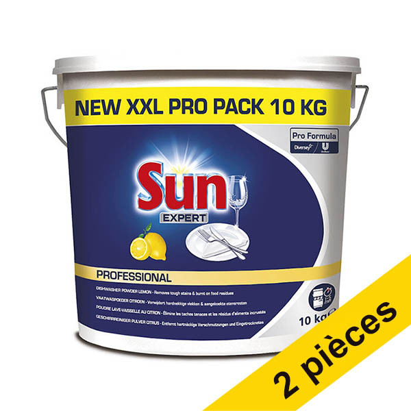 Offre : 2x Sun Professional Expert lave-vaisselle Citron (10 kg) SSU00262 - 1