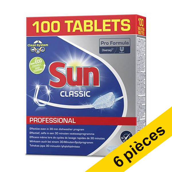 Sun Offre : Sun Professional Classic tablettes pour lave-vaisselle (600 pièces)  SSU00099 - 1