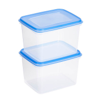 Sunware Club Cuisine boîtes de congélation 1,9 litre (2 pièces) - transparent/bleu 216822