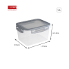 Sunware Club Cuisine boîtes de congélation avec clips 1,5 litre (3 pièces) - transparent/gris 216819 - 2