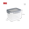 Sunware Club Cuisine boîtes de congélation avec clips 1,9 litre (2 pièces) - transparent/gris 216820 - 2