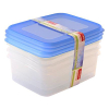 Sunware Club Cuisine set de boîtes de congélation transparentes 1,2 litre - bleu 76600663 216784 - 4