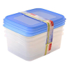 Sunware Club Cuisine set de boîtes de congélation transparentes 1,2 litre - bleu 76600663 216784 - 4