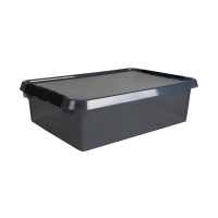 Sunware Comfort Line boîte de rangement transparente 32 litres - gris/noir 200476
