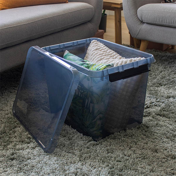 Sunware Comfort Line boîte de rangement transparente 52 litres - gris/noir 200475 - 4