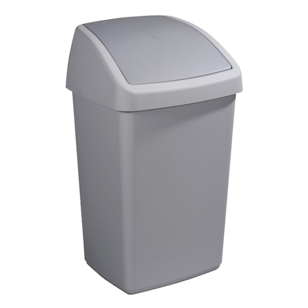 Sunware Delta poubelle avec couvercle basculant (50 litres) - gris 13500525 400714 - 1