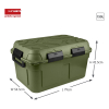 Sunware Q-line boîte de rangement étanche 130 litres - vert/noir 83330112 216759 - 2