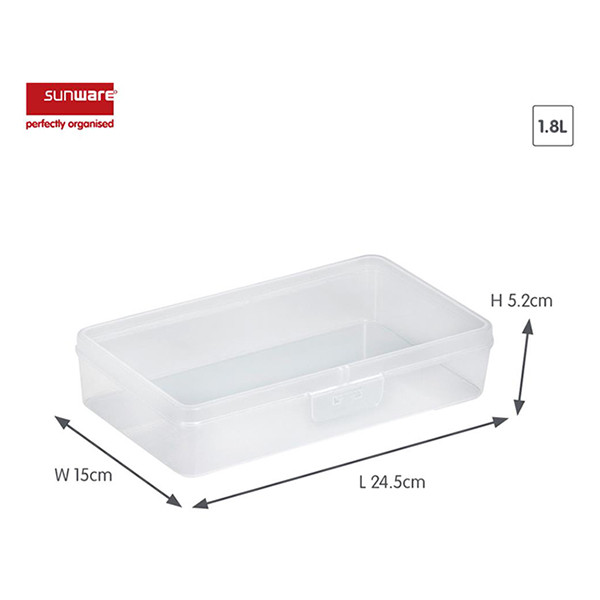 Sunware Q-line boîte de rangement 1,8 litres - transparent 84700409 216567 - 2